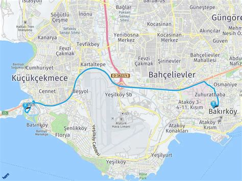 bakırköy adliyesi harita